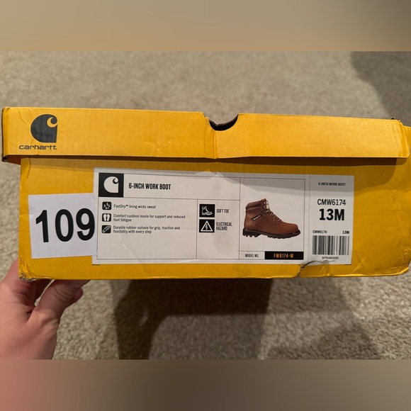 BRAND NEW IN BOX FRONTIER 6" WATER RESISTANT BOOT SIZE 13 - Picture 10 of 11